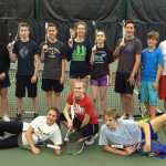 The Juneau-Douglas High School tennis team.