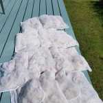 All the wool and hair from one late season goat, which, according to weaver Teri Rofkar, will end up being a little over one pound of wool.