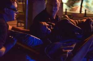 This unidentified man fell from the Alaska Steamship Dock but was rescued by a Capital City Fire/Rescue firefighter Tuesday evening, Oct. 6, 2015.