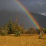 The end of the rainbow was at this cabin near Brotherhood Bridge Oct. 1.