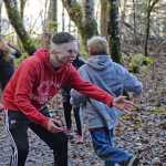 A zombie searches for brains during Sunday's 4th Annual Zombie Run 5K or 1-mile run on the Treadwell Trails at Sandy Beach. The event was a fundraiser for the Harborview Elementary Triathlon Club.