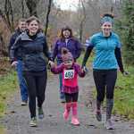 Runners begin their journey through zombie-infected trails during Sunday's 4th Annual Zombie Run 5K or 1-mile run on the Treadwell Trails at Sandy Beach. The event was a fundraiser for the Harborview Elementary Triathlon Club.