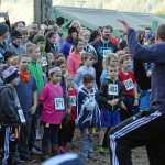 Locals watch as Harborview Elementary School physical education teacher Zach Stenson leads a Michael Jackson "Thriller" dance during Sunday's 4th Annual Zombie Run 5K or 1-mile run on the Treadwell Trails at Sandy Beach. The event was a fundraiser for the Harborview Elementary Triathlon Club.