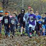 The first wave of runners start Sunday's 4th Annual Zombie Run 5K or 1-mile run on the Treadwell Trails at Sandy Beach. The event was a fundraiser for the Harborview Elementary Triathlon Club.
