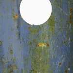 White dot on gate to Dredge Lakes.