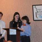 Molly, Toby and Elias Minick of 10th Street Trees, a Christmas tree business, were honored with the Juneau Community Foundation's Youth Philanthropist Award on Oct. 21.