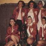 Ethel Lund is shown, bottom right, with the Wrangell Wolverines during a Southern Panhandle championship girls basketball tournament. Also pictured are: top row, from left, Joanne Waddington, Loretta Churchill and Henrietta Bradley; and bottom row, from left, Sharon Bakke and Lois Bakke.
