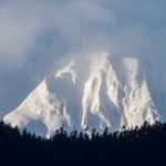 Mount Golub looms large over Shelter Island on Nov. 22.
