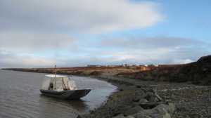 The new village site of Mertarvik, about 12 miles from Newtok.
