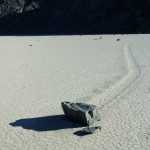 Sailing rocks at Racetrack Playa, Death Valley.