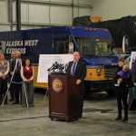 Gov. Bill Walker presents his fiscal year 2017 fiscal plan on Wednesday, Dec. 9, 2015 in Anchorage.