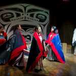 Actors Leetta Gray, Erin Tripp, Erika Stone, Jane Lind and Frank Katasse rehearse for Perseverance Theatre's production of "Our Voices Will Be Heard" written by Vera Starbard.