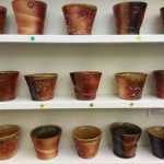 A display of "wine cups" by Jeremy Kane, currently at the Juneau-Douglas City Museum.