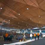 The new reading library under construction at the Alaska State Library, Archives, and Museums building.