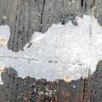 Remnants of ice on the downtown sea walk resemble a fish.