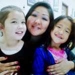 Linda Skeek with her two of her three children in a picture her family believes was taken two years ago.