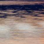 Sunset ripples on a calm January night.