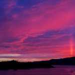 A memorable sunset over Lena Point.