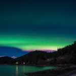 The northern lights viewed from the Shrine of St. Therese on Wednesday night.