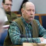 Former Senator Scott Ogan testifies against the mining license tax bill, HB 253, in front of the House Resources Committee at the Capitol on Friday.