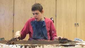 Avery Skagg's brain has only 15 percent of the necessary myelin to allow him full motor function.  As a result, he experiences cerebral palsy and is quadriplegic.  Being non-verbal, he communicates with eye gazes, expressions and noises.