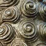 Metal curlicues at a construction site. (Photo by Denise Carroll)