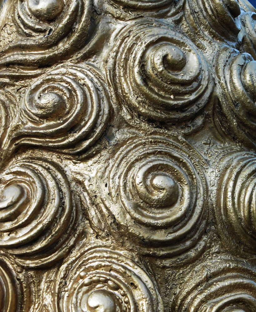 Metal curlicues at a construction site. (Photo by Denise Carroll)