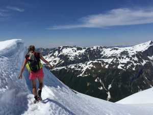 At their Mendenhall Glacier Fireside Lecture, Dan Lesh and Geoff Roes will talk about running ridges like this one.