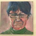 Rescue Me, by Teri Gardner Robus, part of the 12X12 exhibition at Juneau-Douglas City Museum.