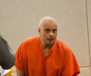 Jose Antoni Delgado shown here at Juneau's courthouse this Tuesday afternoon.