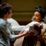 Christina Apathy, left, rehearses with Tiffany Cooper in Sarah Ruhl's "In the Next Room, or the vibrator play" at Perseverance Theatre on Saturday.