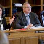 Rep. Lynn Gattis, R-Wasilla, left, expresses her surprise that over $280 million was found as the House Finance Committee works on adding amendments to the state operating bill at the Capitol on Tuesday. Rep. Bryce Edgmon, D-Dillingham, center, and Rep. Cathy Muñoz, R-Juneau, listen.