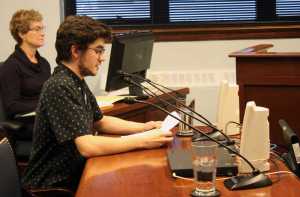 Thunder Mountain High School senior Kyler Romme spoke out against Senate Bill 191 during public testimony Thursday.