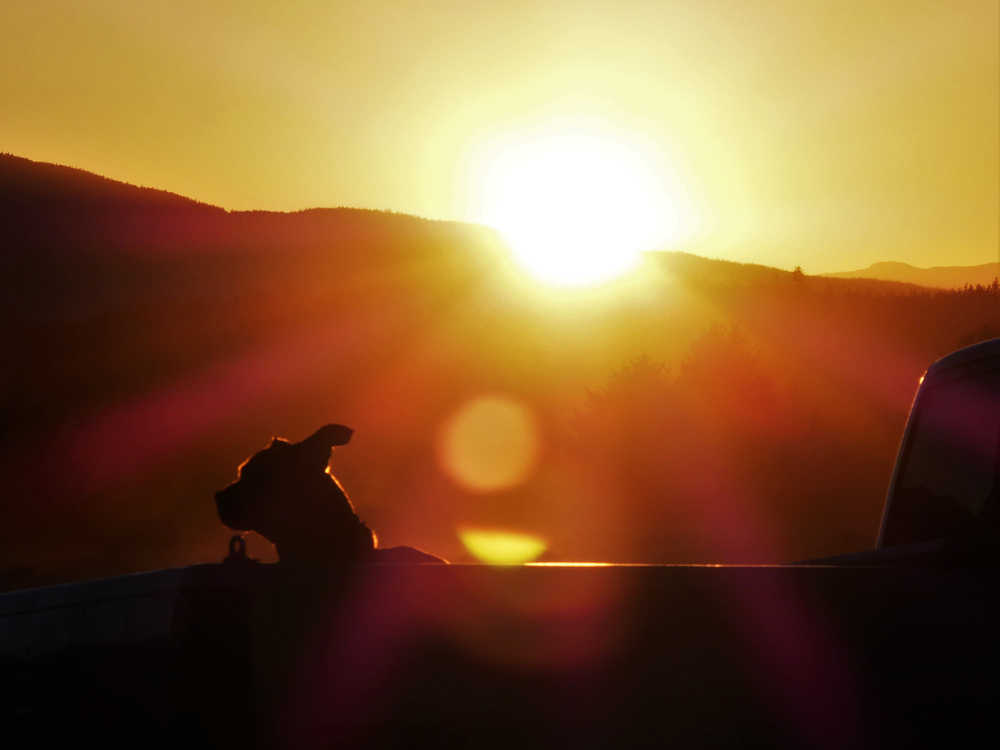 Sun dog at Sunny Point at sunset. Photo by Brooke Daly.