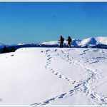 Parks and Recreation hikers gaze across to Mansfield Peninsula from Eaglecrest Ridge on March 2.