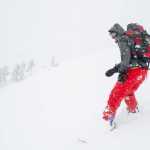 Derek Eby starts his run down Eaglecrest after hiking to the top on Wednesday.