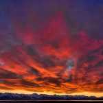 Sunset over the Chilkat Mountain Range at Eagle Beach. Photo by Janice Gorle.