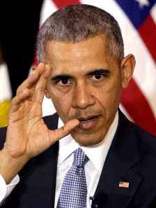 President Barack Obama speaks to students and faculty at the University of Chicago Law School, where he taught constitutional law for over a decade in Chicago, Thursday, April 7, 2016. Obama discussed his nominee to the Supreme Court, Judge Merrick Garland, and continued to call on the Senate to give him a fair hearing and and up or down vote. (AP Photo/Nam Y. Huh)