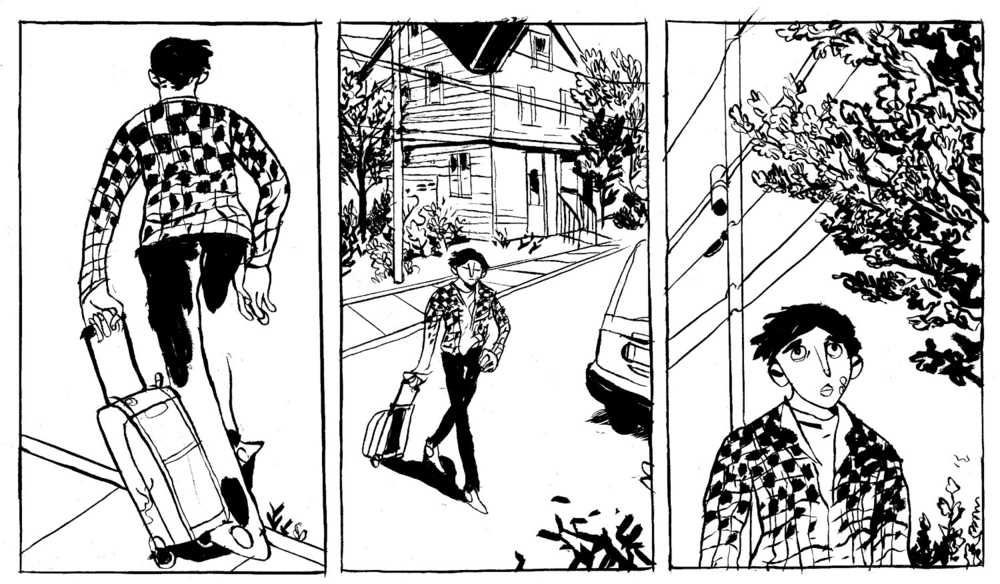 One of Dawson Walker's comics. Walker grew up in Juneau, graduating JDHS in 2010 and returning to get his Masters of Arts in Teaching at the University of Alaska Southeast. He'll have a table at Juneau's Comic Con.