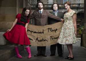 Parallelogramophonograph, an improv group from Austin, Texas, is the featured group at this year's Alaska State Improv Festival. They'll be performing two different shows at AS IF - French Farce and Villainy. French Farce explores the latent comedy in social status.  Villainy delves into the dark side of the human condition and tells stories that focus on the villains and anti-heroes we all love to hate.