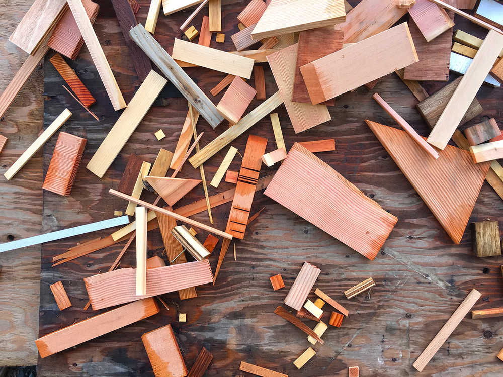 A "wood kandid" reminiscent of the work of painter Wassily Kandinsky. Photo by Kenneth Gill.