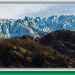 Herbert Glacier receding beyond the ridge.