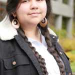 Outstanding graduate Aandax̱ltín Stephanie Tripp graduated with her Bachelor of Liberal Arts, in Alaska Native studies and languages.