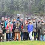 Event participants from left to right on the first row: Robert Gregg, Mia Hines, Garret Hermann, Maele Allen, Kiana Allen, Brice Norton, Nolan Ramseth and Iosefa Allen. Second row from left to right: Ben Peyerk,  Fred Wilson, Ben Williams, Eric Verrelli, Mark Morris, Mike Cable, Mark Kappler, Mal Menzies, Chip Verrelli, Vic Winters, Forrest Bowers, Quin Smith and John Morris.