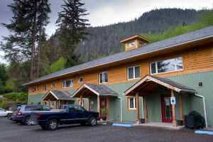 AWARE's new women's transitional housing in Juneau is shown on Wednesday. The new 12-unit building will provide transitional housing and programs to allow women to gain their footing after an abusive relationship in a way the emergency shelter cannot.