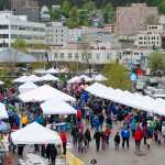 Light rain did not keep residents from attending the Juneau Maritime Festival at Marine Park in Juneau on Saturday, May 7, 2016.