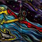 Glass panels by Southeast Alaskan artists Evon Zerbetz are integrated into the SLAM building. Photos courtesy of the Alaska State Library, Archives, and Museum.