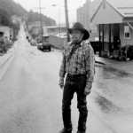 Go Ask That Old Cowboy, by Juneau photographer Patrice Helmar, for Buddy Tabor. This photograph is part of her "Dirty Old Town" series, for which she received a Rasmuson Individual Artist Project Award.