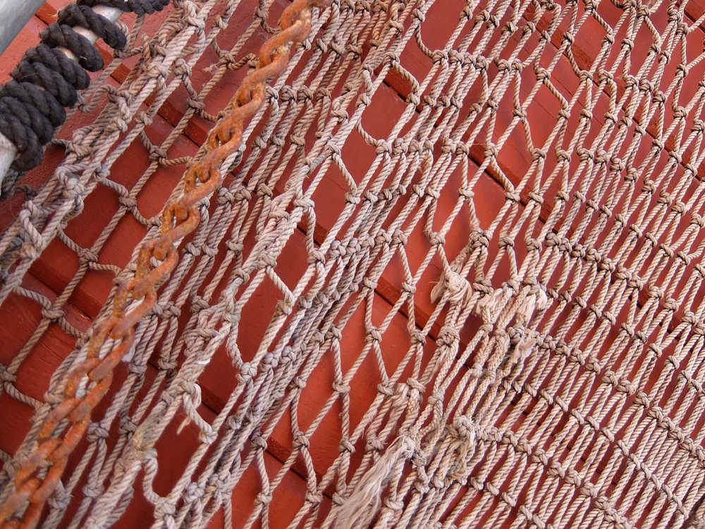 Hanging nets at Icy Strait Point, Hoonah. Photo by Brooke Daly.
