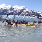 Hoonah City School students explorie the waters near Margerie Glacier. Photo by Mary Beth Moss.